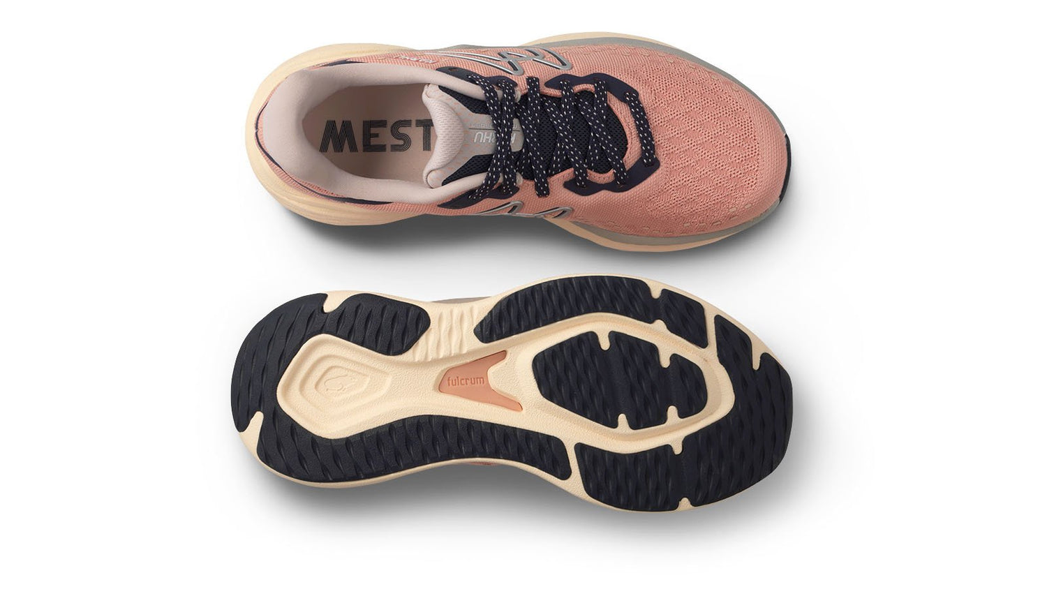 Women's Mestari Run 1.0 Pink running shoe with upper and outsole