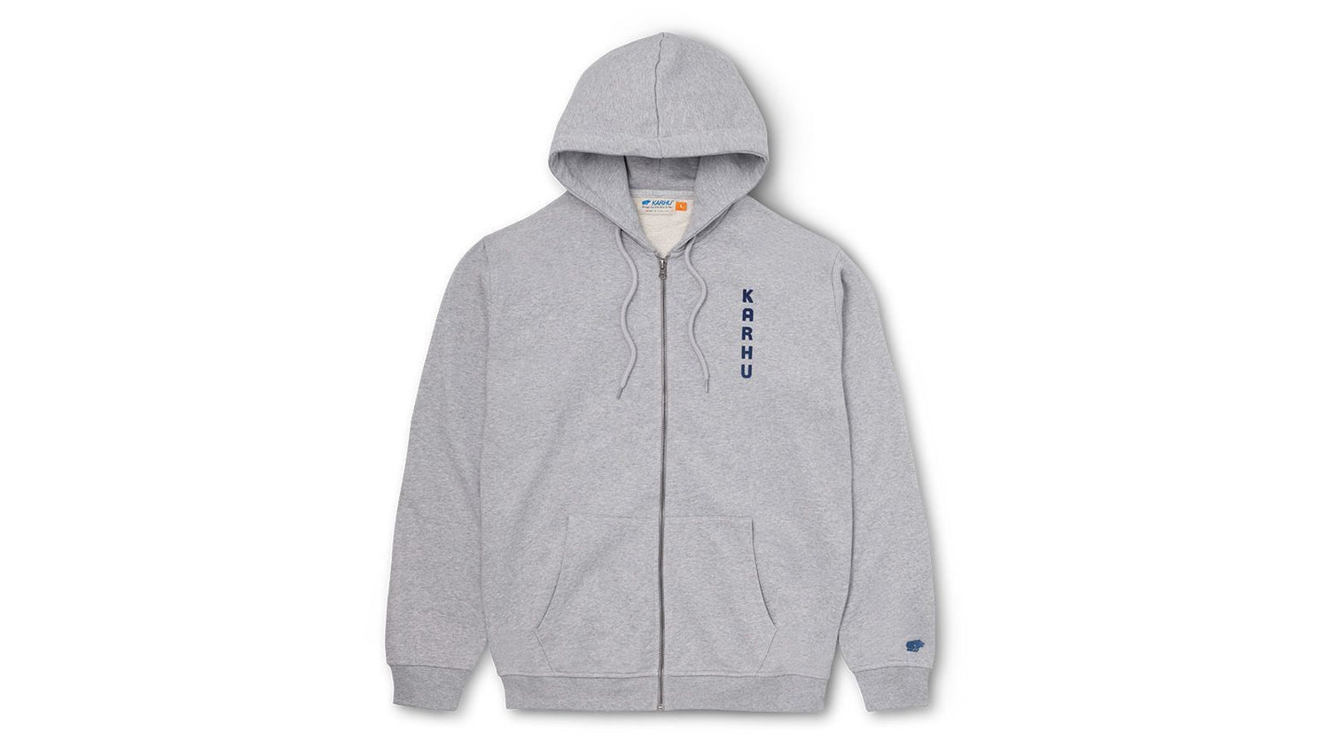 Karhu FULL ZIP HOODIE - HEATHER GREY / TRUE NAVY  KA00177-60TN